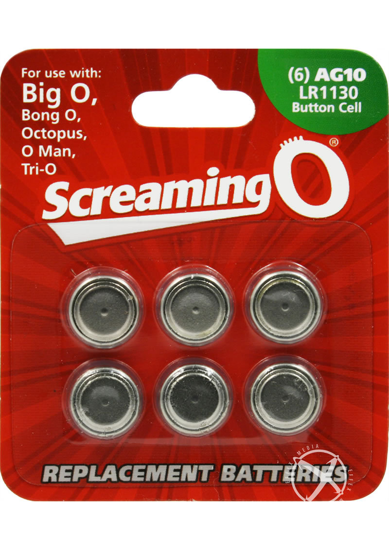 Screaming O Batteries Ag10 Lr1130 Button Cell 6 Pack